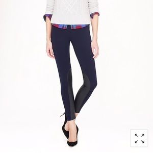 J.Crew Black Leather Pixie Jodhpur Pants Size 00